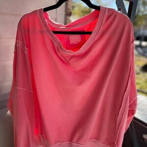Vibrant Pink Casual Sweatshirt, American Eagle XL